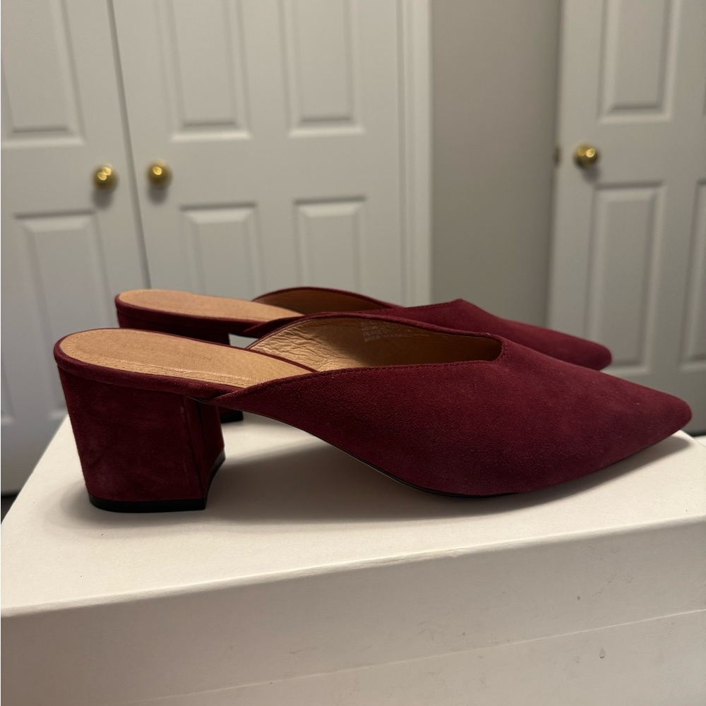 Halogen Burgundy Mules - 8.5